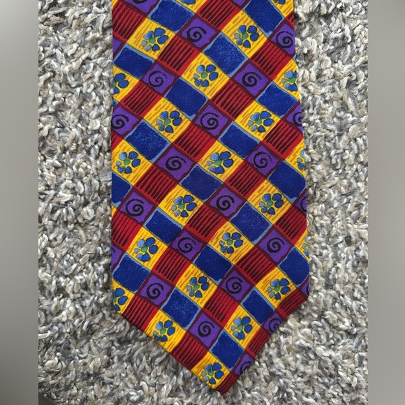 J. Garcia men’s vintage silk ties bundle of three - Picture 3 of 9